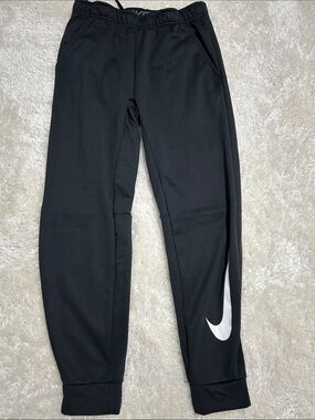 Men’s Nike Black Joggers with White Swoosh NWOT Size M